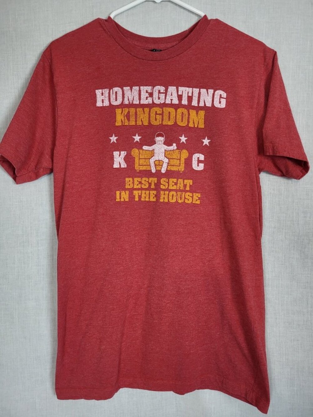 Kansas City Chiefs T-Shirt Homegating Kingdom Unisex Women's M Football NFL